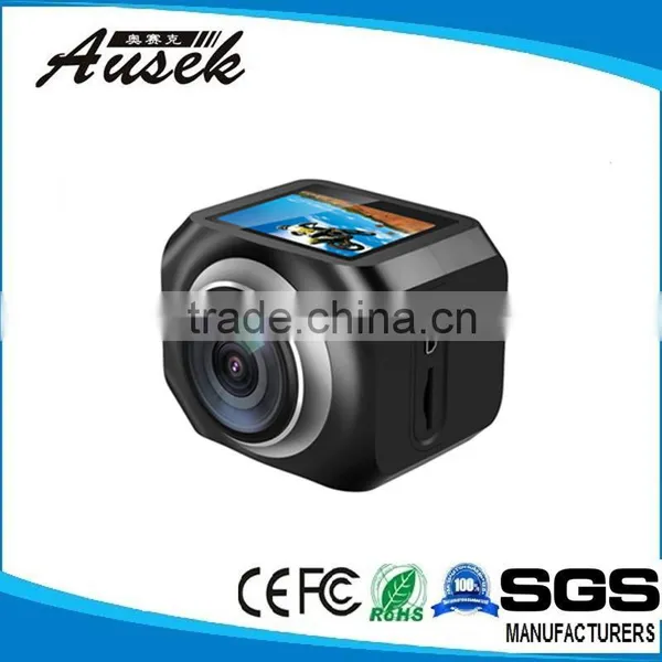 New 1.5 Inch Screen Full hd 1920*1080p 30fps Panoramic Sport Cameras 360 Degree Camera vr With 2.4G Remote Controller Optional