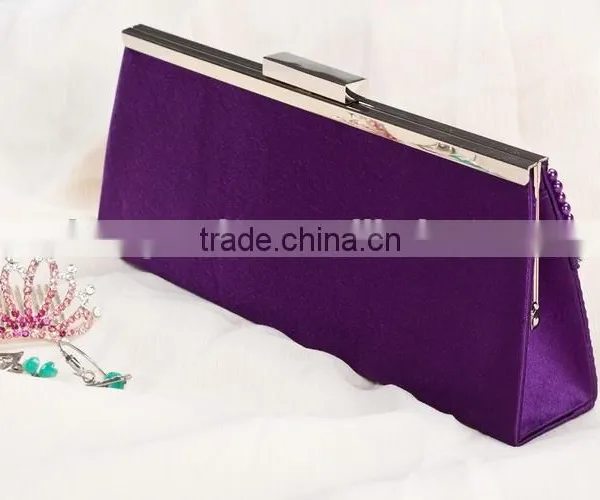 Ladies Beaded Evening Satin Party Bag photo-5