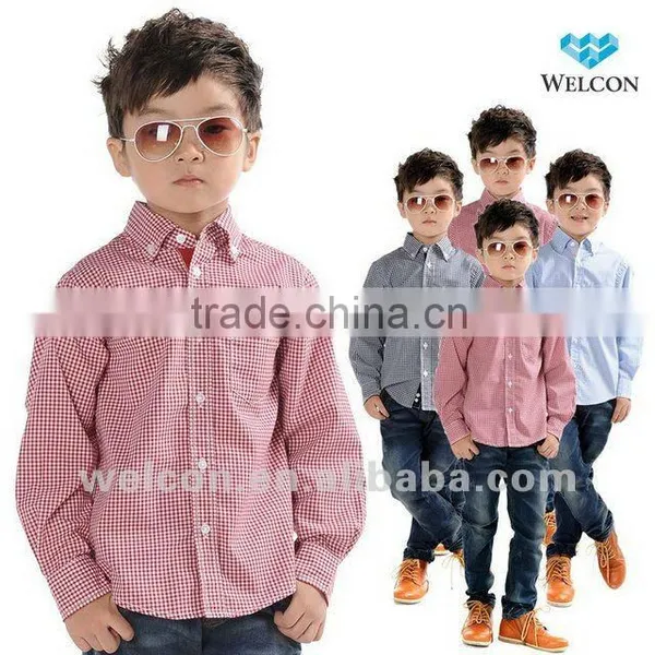 Latest Fashion Design Brand New 100% Cotton Children Clothing Children Dress Children Shirt for Boy