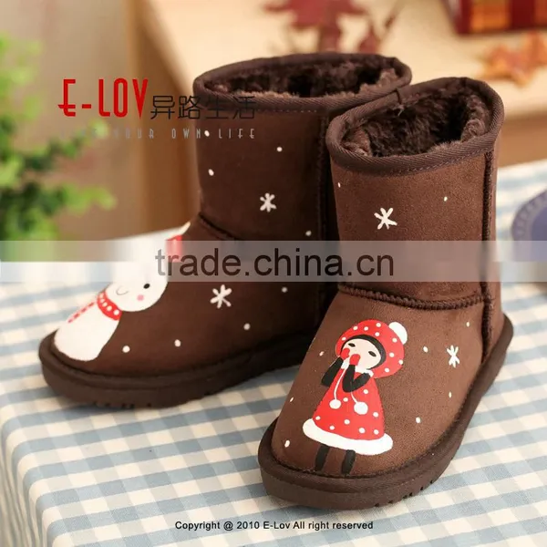 NO.U036C Hot Sales High Quality and Cheap China Baby Shoes Girl Boots photo-4