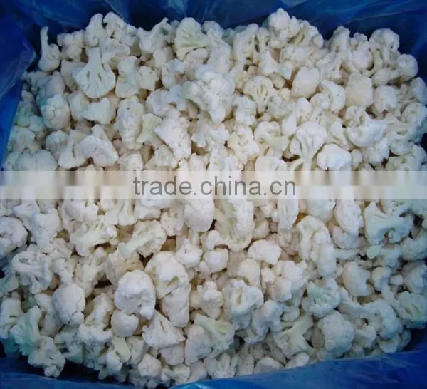 Frozen Cauliflowers Grade A, China IQF Cauliflower, IQF Vegetable