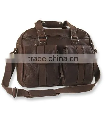 Vintage Rugged Leather Briefcase