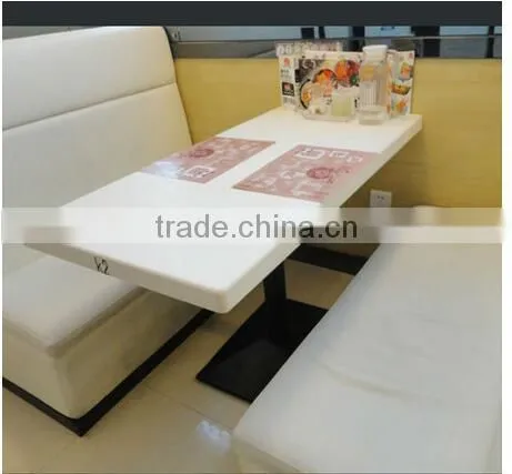 Newest Fashion Acrylic Solid Surface Coffee Table,artificial Stone Restaurant Dinning Table and Charis photo-4