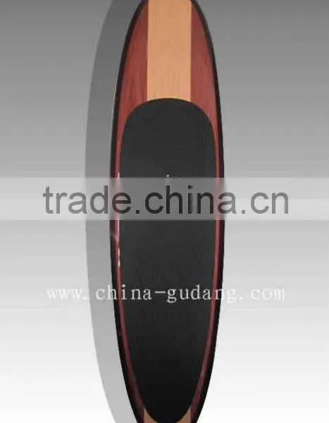 Wood Veneer Supboard Fiberglass Stand up Paddle Board EPS Sup Board Surfboard