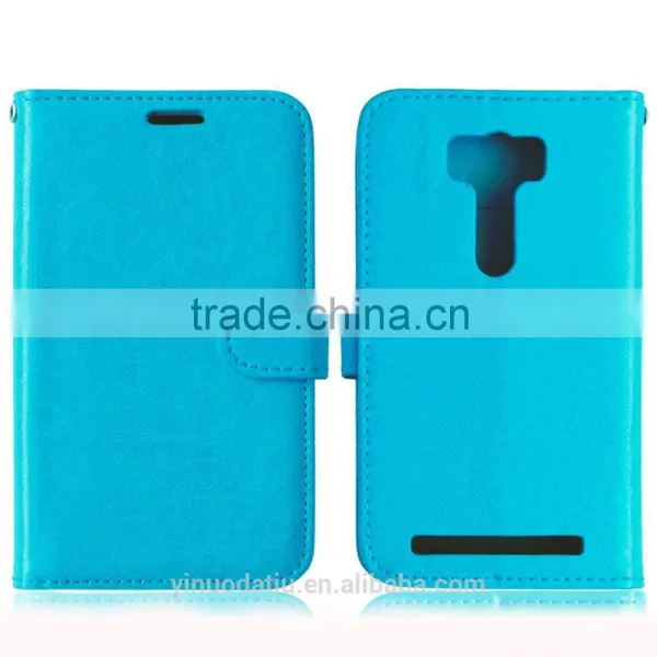 Cell Phone PU Leather Flip Card-slot Case for ASUS ZenFone 2 Laser ZE500KL photo-4