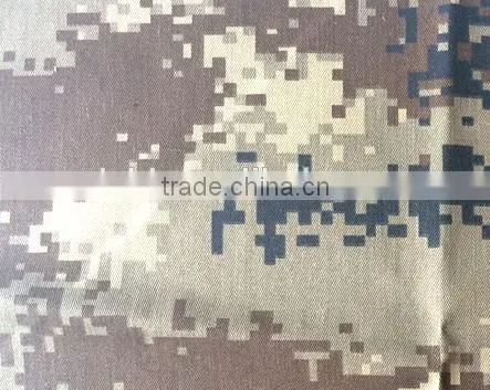 Military Fabric T/C Fabric 65/35 Twill Fabric Printed With High Color Fastness Digital Camouflage Desert Printed Fabric