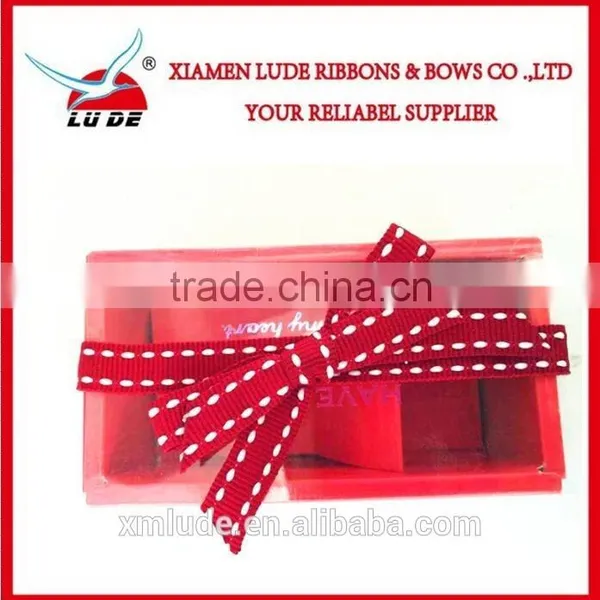 Wholesale Handmade Stitch Grosgrain Ribbon for Small Gift Packing Boxes photo-2