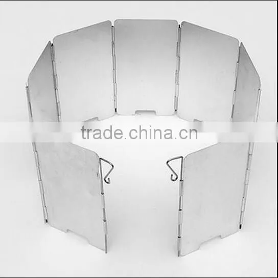 Foldable Aluminum Plates BBQ Stove Wind Shield / Plates Wind Screen / Aluminum Heat Shield photo-2