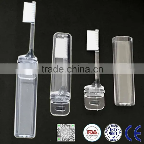 Transparent Feature High Quality Travel Toothbrush Case, Foldable Tooth Brush , Tooth Brush Manufacturer
