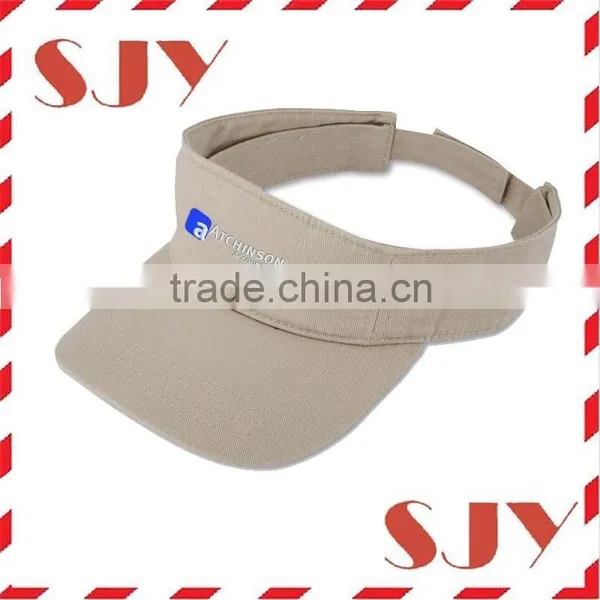 Light Weight Cotton Embroidrey Sun Visor, Golf Sun Visor Hat photo-2