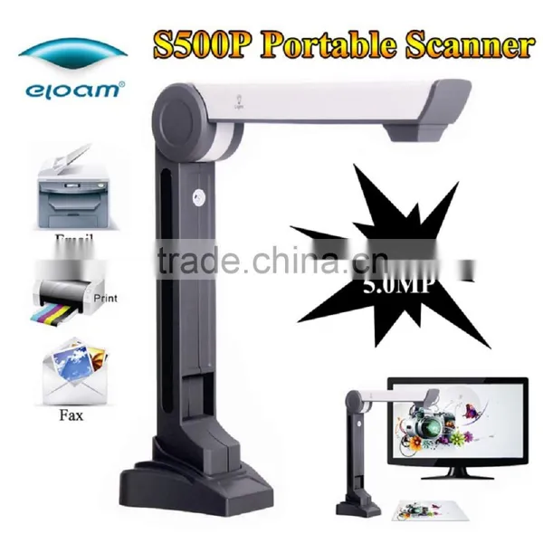 S500P High Speed Portable HD Doc Scanner & High Definition 5.0M Visual Presenter