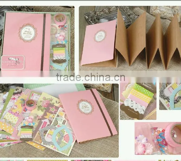 Handmade Paper Scrapbook Kit Album photo-2