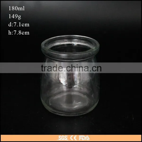 100ml 150ml 180ml 200ml Glass Yogurt Jar for Sale