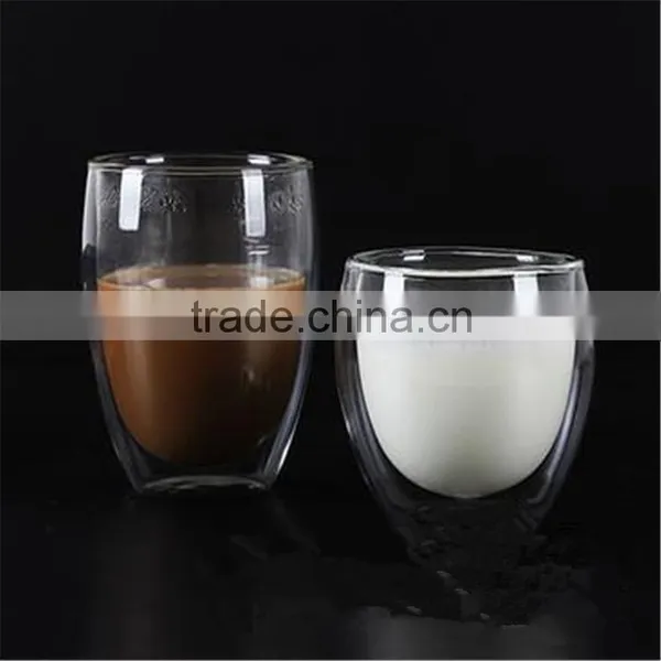 In Stock! Hand-made Heat Resistant Double Wall Borosilicate Glass Cup With Lid Wholesale photo-4
