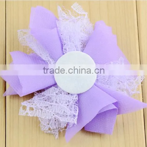 Fashion Design Exquisite Handmade Polyester Tulle Lace Flower photo-5