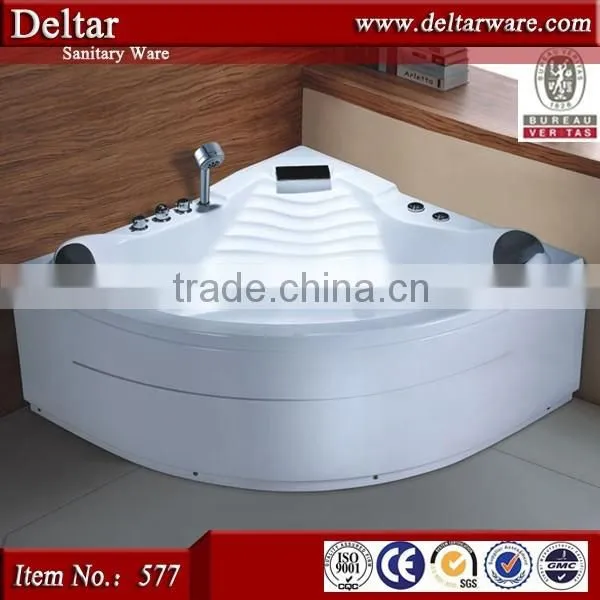 Massage Bathtub Price, Double Whirlpool Bathtubs, China Bathtub With Arm and Head Rest photo-6