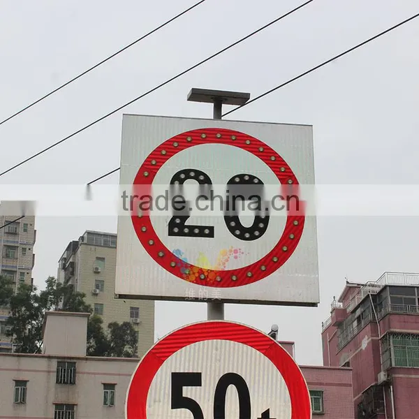 Hot Selling Solar Powered Traffic Sign International Limit Speed Sign Road Sign Boards photo-5