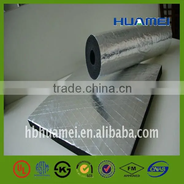 Flexible Rubber Foam Materials With Aluminium Foil