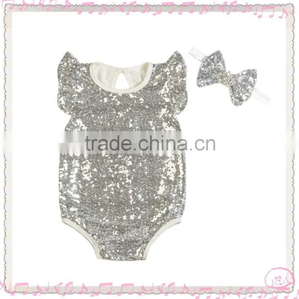 Baby New Model Sequin Romper Baby Romper in Stock From Kapu Garment photo-4