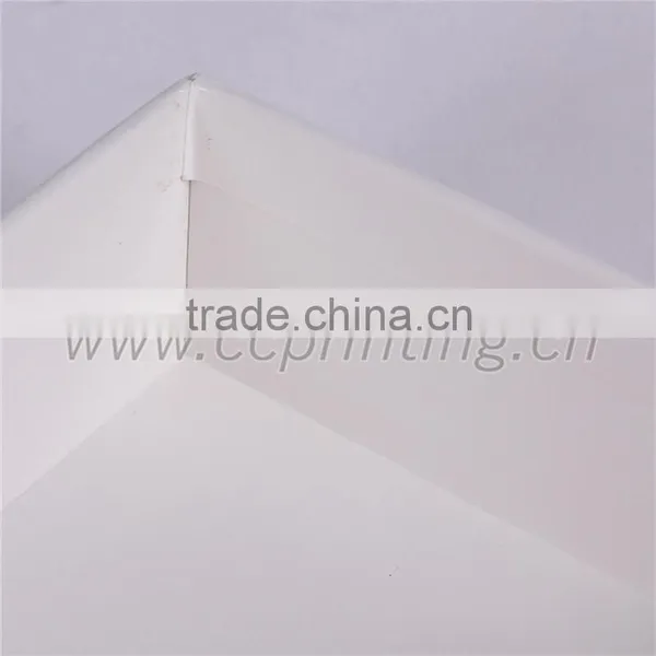 White Engagement Paper Gift Box Packaging Box With Blue Ribbon photo-6