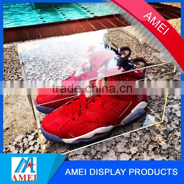 2016 Visible Dustproof Acrylic Nike Shoes Display Box With Label photo-2
