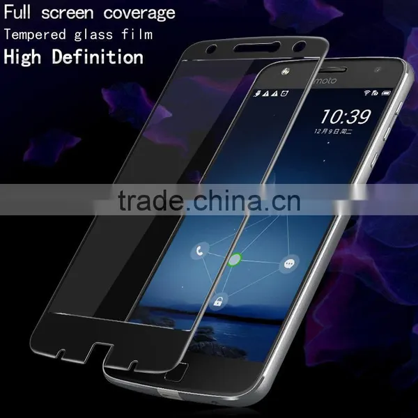 IMAK 9H0.2MM 3D Curved Full Coverage Tempered Glass Screen Protector For MOTO Z PLAY FOR MOTO Z Glass Silk Print Glass 3D Glass