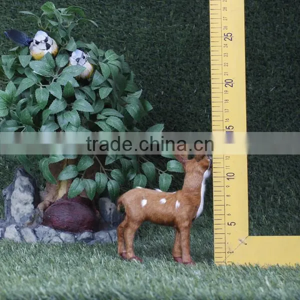 Artificial Realistic Furry Decorative Plastic Figurine Deer Kids photo-6