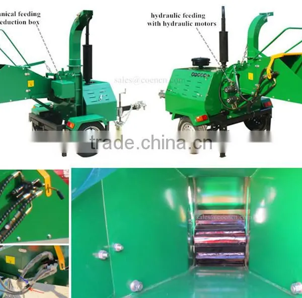 Factory Supply Wood Chipper Shredder Wood Chipping Machine With Hydraulic System photo-5
