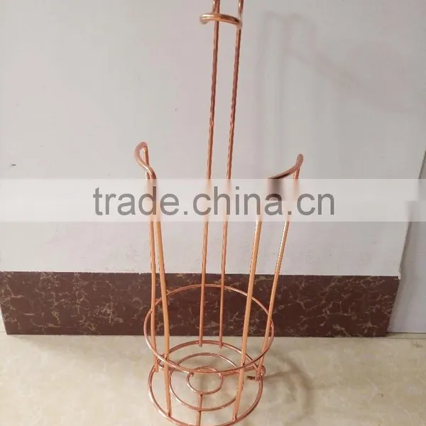 Metal Wire Chrome Paper Roll Stand/Toliet Paper Roll Holder photo-4