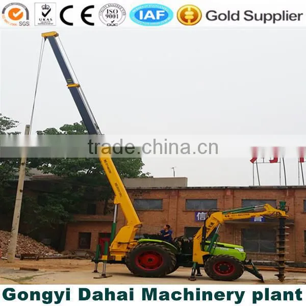New Type Tractor Cranes With Drill Well Working in Kenya photo-2