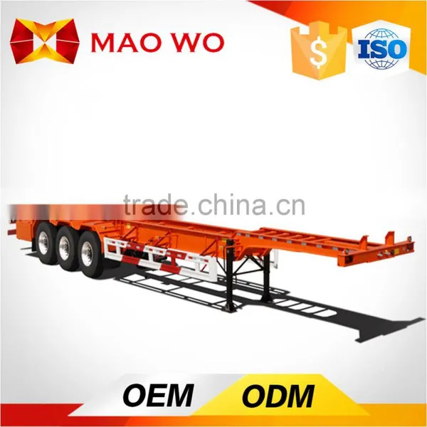 Tri-axle 20ft 40 Feet Container Semi-trailer With Container Twist Locks on Deck photo-2