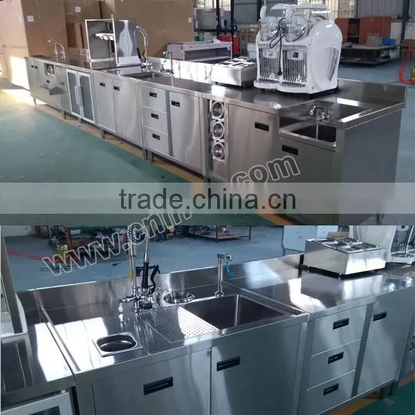 Stainless Steel Restaurant Commercial Modern Design Bar Counter for Sale photo-3