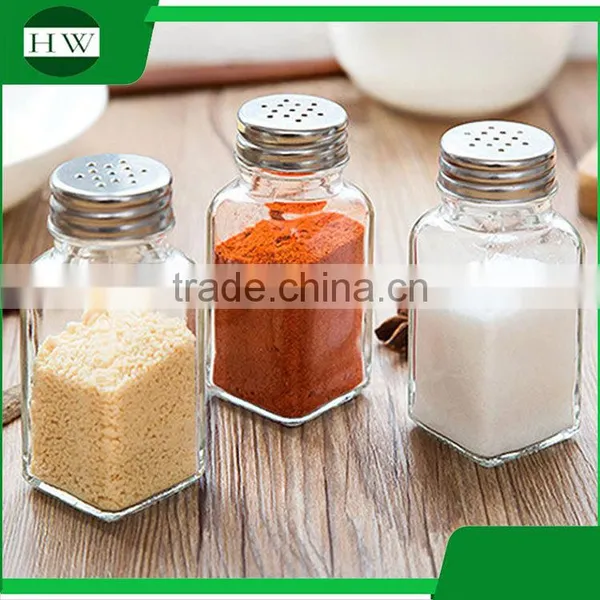Kitchen Accessories Glass Seasoning Pot Condiment Container Spice Pots Box Tin Bottle Jar photo-2