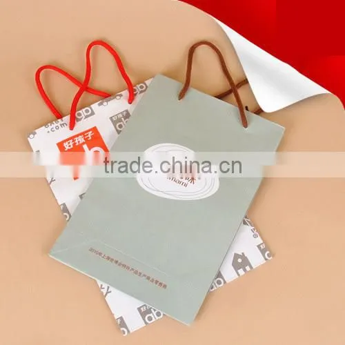 Promotional Custom Logo Printed Cheap Shop Paper Bags photo-6