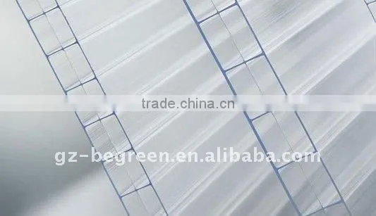 Guangzhou China PC Hollow Sheet, Polycarbonate Sun Sheet for Construction