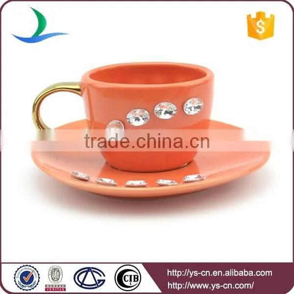 Ceramic Coffee Set Tea Sets With Gold Plated For Hotel photo-3