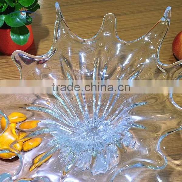 Hand Made Antique Glass Crystal Fruit Bowl photo-4