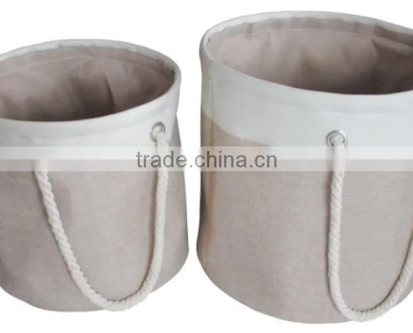 Store More Polyester Lining Fabric Laundry Basket, Folding Laundry Basket photo-3
