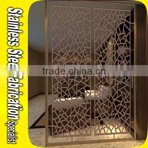 Stainless Steel Dubai Room Divider Screen For 5 Star Hotel Decoration photo-5