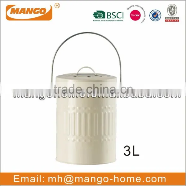 Stainless Steel Metal Indoor Compost Bin photo-4