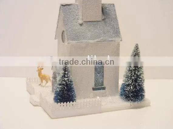 Vintage Putz House Church Pattern & Instructions Christmas Village photo-3