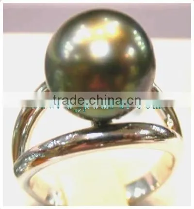 Large Tahitian Pearl Ring photo-5