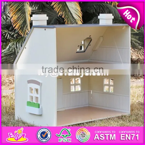 2017 New Design Children Solid Wood Victorian Dolls House W06A236 photo-5