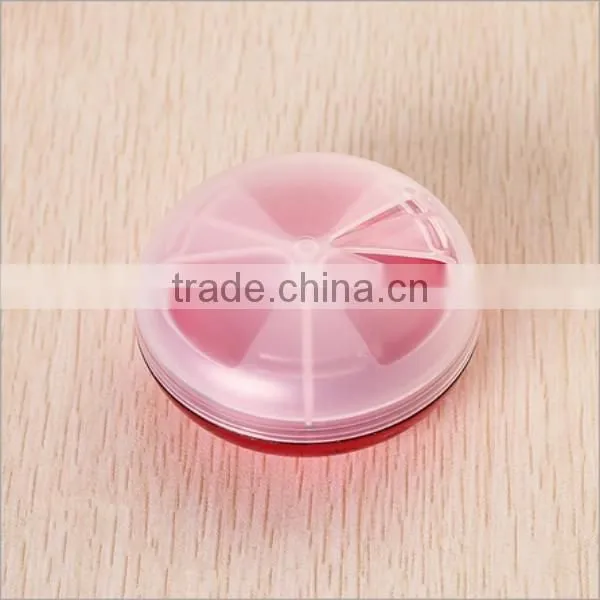 Custom Round 3 Compartment Plastic Pill Box,custom Plastic Medication Case Pill Box,custom Practical Plastic Pill Box Supplier photo-3