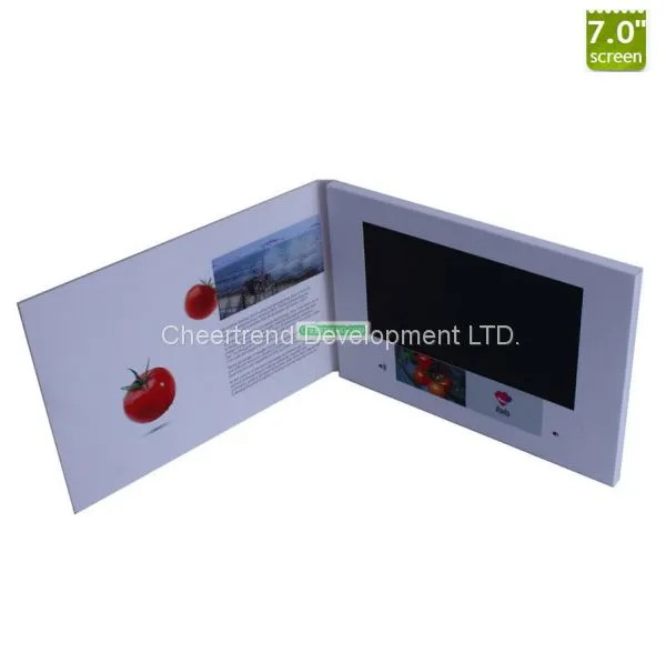 Low Cost Led Screen Business Card 7'' Inch LCD Video Brochure With CE,ROHS,FCC Certificates photo-5