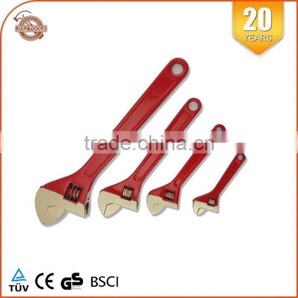 Nonsparking Aluminum Bronze Adjustable Wrench With Plastic Handle 6inch-18inch photo-3