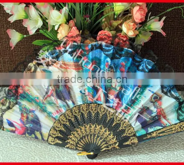 Spanish Style Folding Plastic Fan photo-2