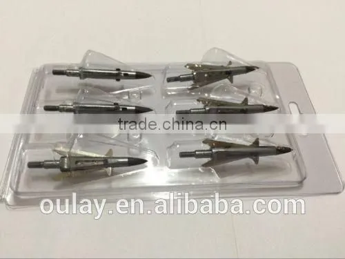 6pcs/ Package NAP Arrow Points /Receivers 100 Grain Trophy Arrowheads 2" Cut For Hunting photo-6