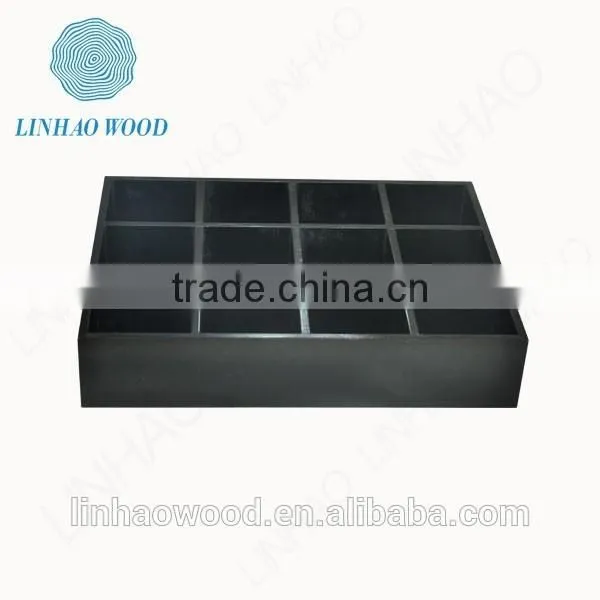 Modern Disign Painted Wooden Compartments Tea Packaging Box photo-6