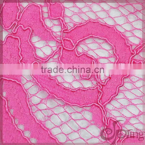 2016 New Arrival Hign Quality Cord Lace in Azalea for Evening Dress, Fashion Dress photo-5